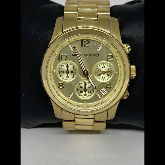 Michael Kors Runway MK5055 Unisex Stainless Steel Analog Dial Quartz Watch UC862 - Picture 2 of 12